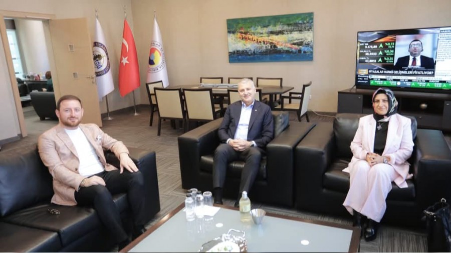 AK Parti'li Prof. Dr. Hlya Terziolundan SATSOya anlaml ziyaret