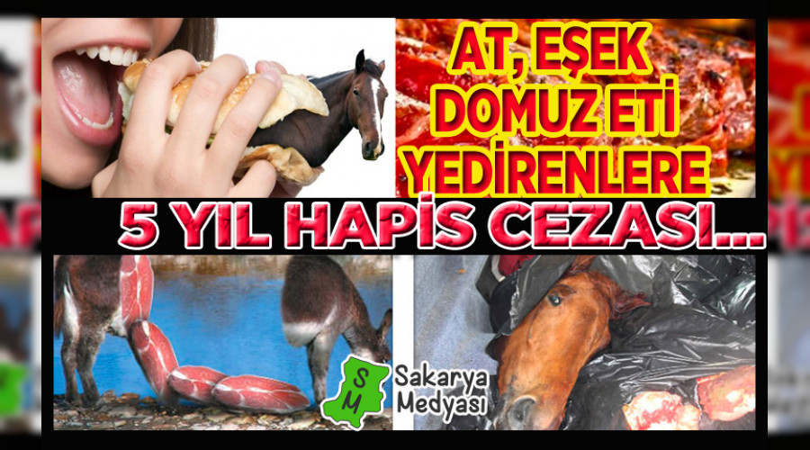AT, EŞEK VE DOMUZ ETİ KARIŞTIRANLARA 5 YILA KADAR HAPİS CEZASI GELİYOR