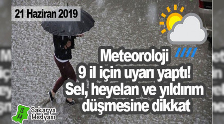 METEOROLOJDEN UYARI!..SEL, HEYELAN VE YILDIRIM DMESNE DKKAT