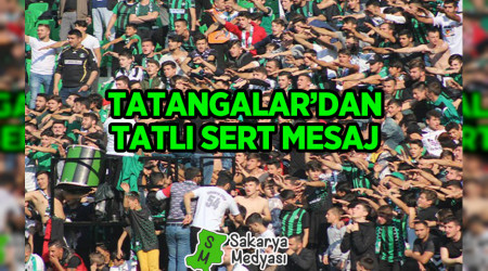 SAKARYASPOR TARAFTARI TATANGALARDAN TATLI SERT AIKLAMA