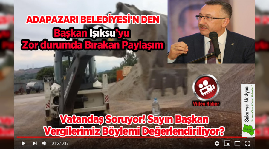VATANDAŞ SORUYOR! BU VİDEOYU ÇEKMEK İÇİN KAÇ LİTRE MAZOT HARCANDI?