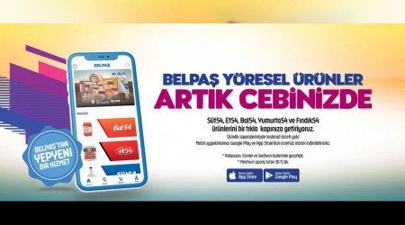 BELPAŞ yöresel ürünler artık mobil uygulamada