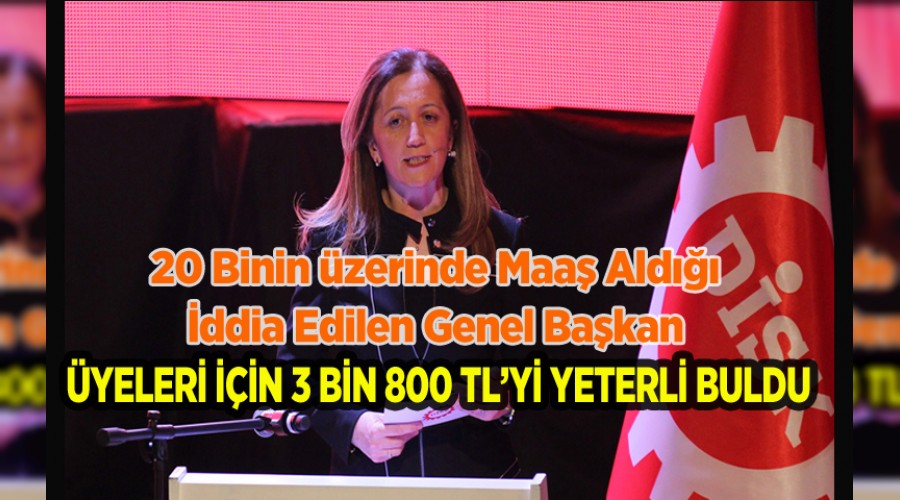 DSK GENEL BAKANI 3 BN 800 TL'Y YETERL BULDU!