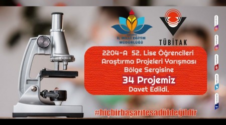 TBTAK Blge Sergisine Sakaryadan 34 Proje