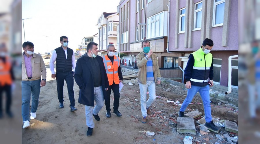 �Karasu�da Sahil Projesi T�m H�z�yla Devam Ediyor�