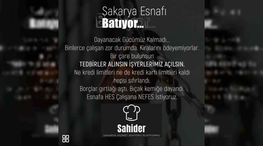 Sakarya esnaf batyor