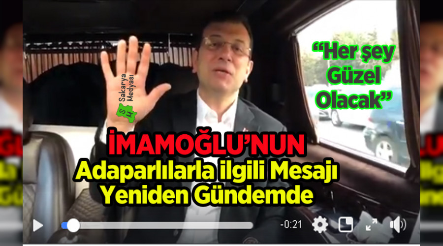 �MAMO�LU'NUN ADAPAZARLILARLA �LG�L� V�DEOSU YEN�DEN G�NDEMDE