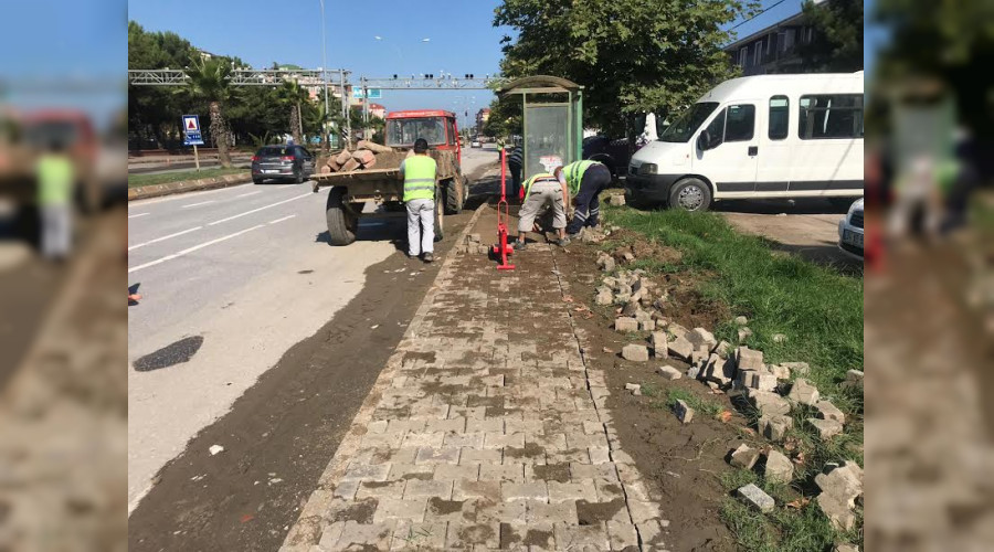 Karasuda Kilitli Parke Bakm ve Onarm almalar Devam Ediyor