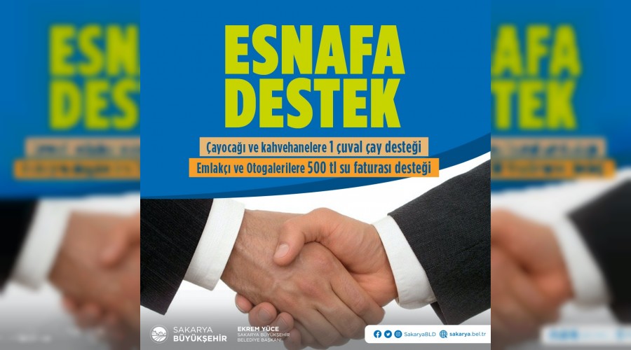Esnaf destek paketine bavurular devam ediyor