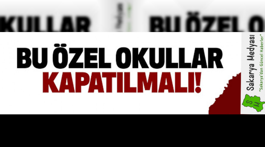 M�LL� B�RL�K VE BERABERL�K ���N �ZEL OKULLAR KAPATILMALI!..