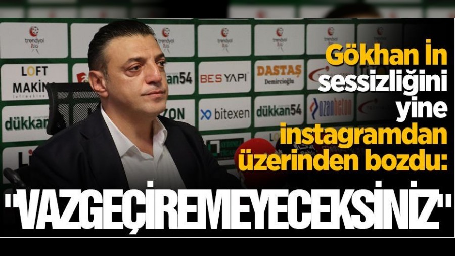 Gkhan n sessizliini yine instagramda bozdu!