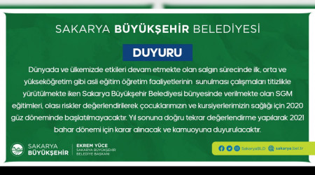SAKARYA BYKEHR'DEN DUYURU