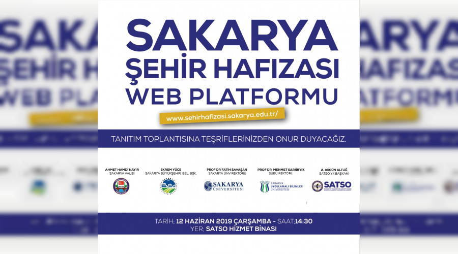 SAKARYA EHR HAFIZASI WEB STES SATSO'DA TANITILACAK