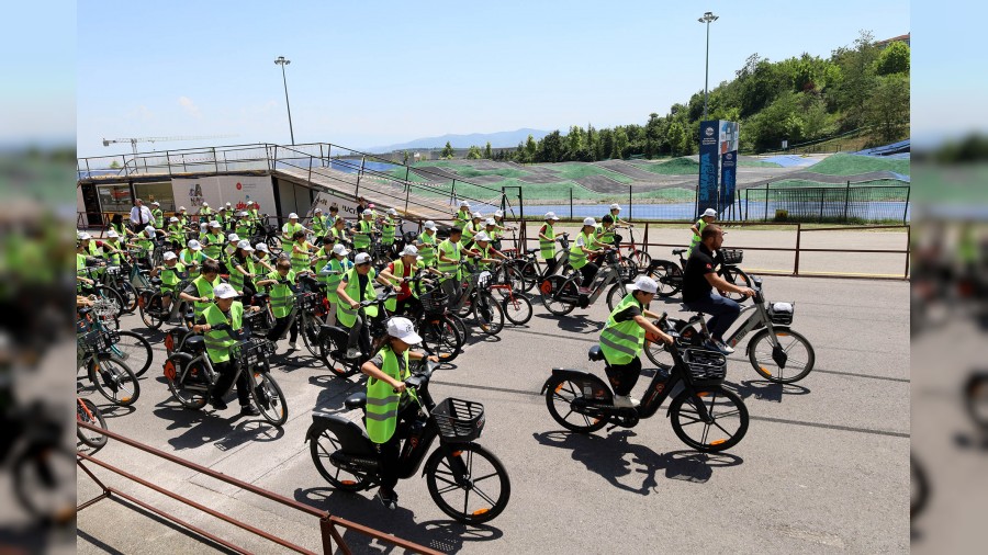 Dnya Bisiklet Gnnde pedallar  Filistinli ocuklar dnd