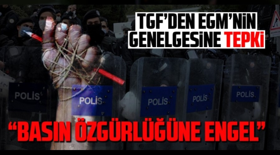 EGMnin genelgesi, basn zgrlne engeldir