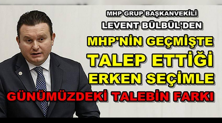 MHP'li Blbl'den Erken Seim Tartmalarna Net Cevap