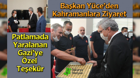 Yce'den kahraman itfaiye erlerine teekkr