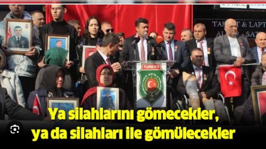 Ya silahlarn gmecekler, ya da silahlar ile gmlecekler