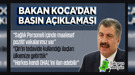 Bakan Koca'dan basın açıklaması