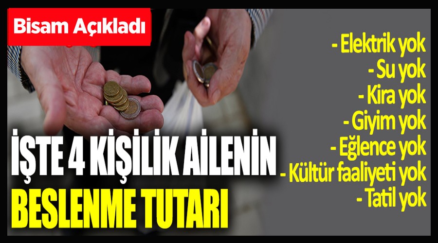 te, drt kiilik ailenin mutfak masraf