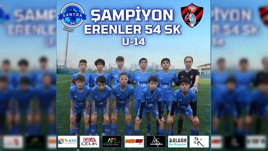 Erenler 54 SK U14 Takm Sakarya ampiyonu oldu!