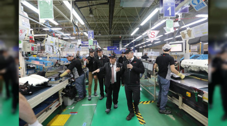 Vali Nayir Bu Hafta Toyota Boshoku Fabrikas�n� Gezdi