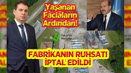 BAKAN SOYLU AÇIKLADI: HAVAİ FİŞEK FABRİKASI KAPATILIYOR!