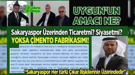 MENTO FABRKASI'MI? ENERJ SANTRAL'M? SAKARYASPOR'MU? HANGS