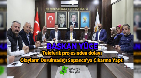 BAŞKAN YÜCE: OLAYLARIN DURULMADIĞI İLÇEYE ÇIKARMA YAPTI