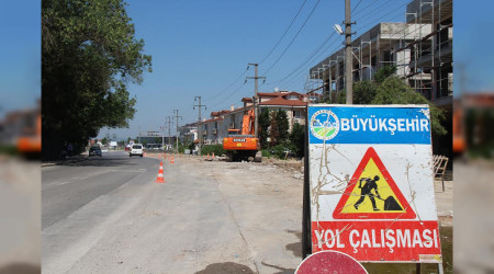 Yazlık Caddesi'nde genişletme çalışmaları başladı