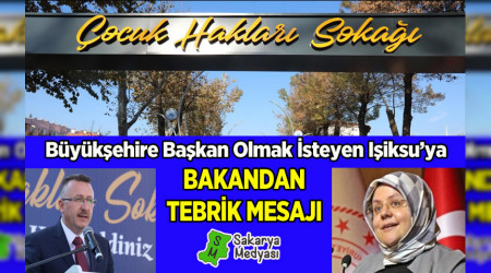 Bakan'dan Mutlu Iksu'ya Teekkr