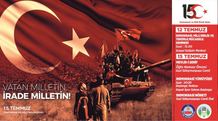 AKYAZI'DA 15 TEMMUZ 3. YIL ETKİNLERİ