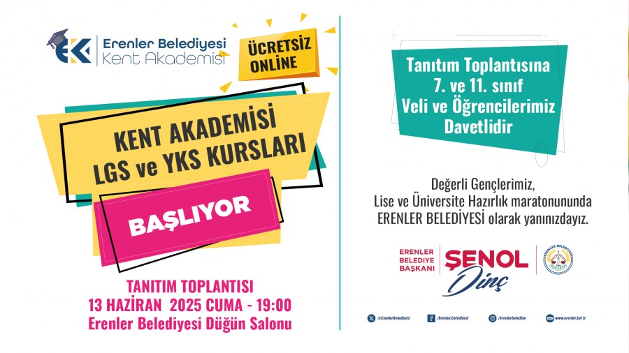 BAKAN ENOL DN KENT AKADEMSN TANITACAK