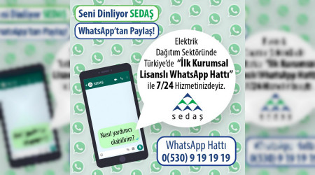 SEDAŞ'tan dijital dünyada da hızlı ve güvenli hizmet