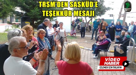 TRSM'DEN SASKD'E TEEKKR MESAJI