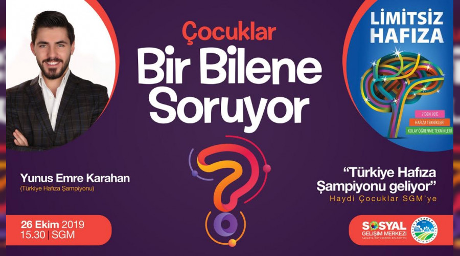 ocuklar hafza ampiyonu ile buluacak