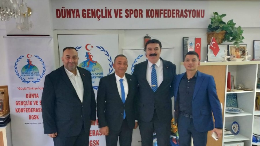 Dnya Genlik ve Spor Konfederasyonu Genel Bakan Trker Aygndz'e ziyaret