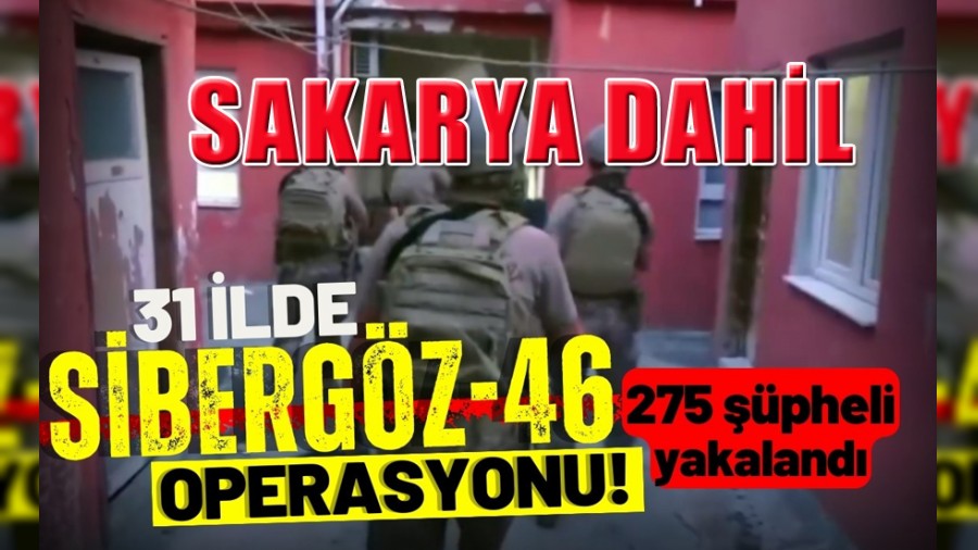 Sakaryada Sibergz operasyonu: 