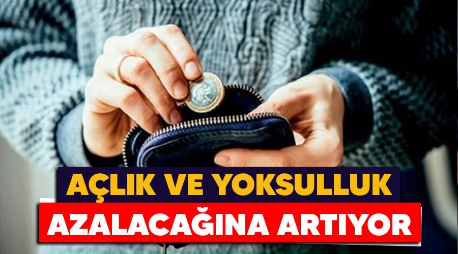 Alk ve yoksulluk azalacana artyor