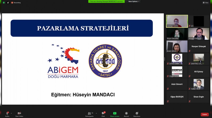 SATSO'dan �yelerine Pazarlama Stratejileri E�itimi