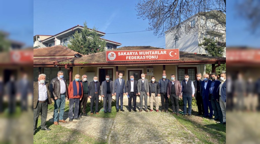 “DEVA Partisi Muhtarlar Federasyonunu ziyaret etti."
