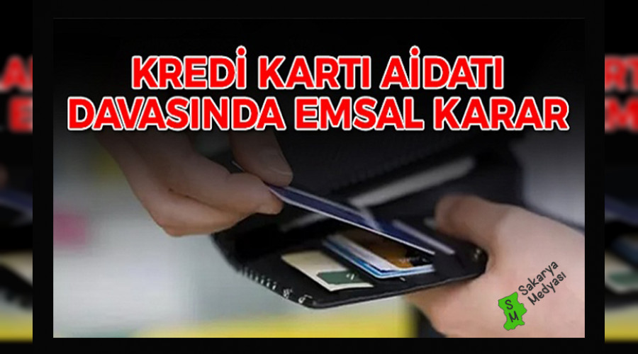 Kredi kart aidat iin emsal karar