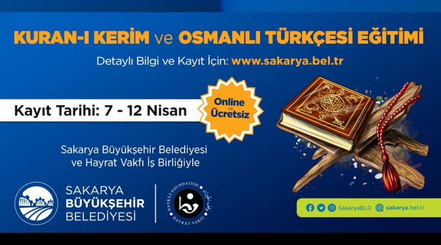 Kuran Kerim ve Osmanl Trkesi eitimleri balyor