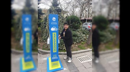 MUHTELF NOKTALARA DEZENFEKTAN OTOMATLARI EKLEND